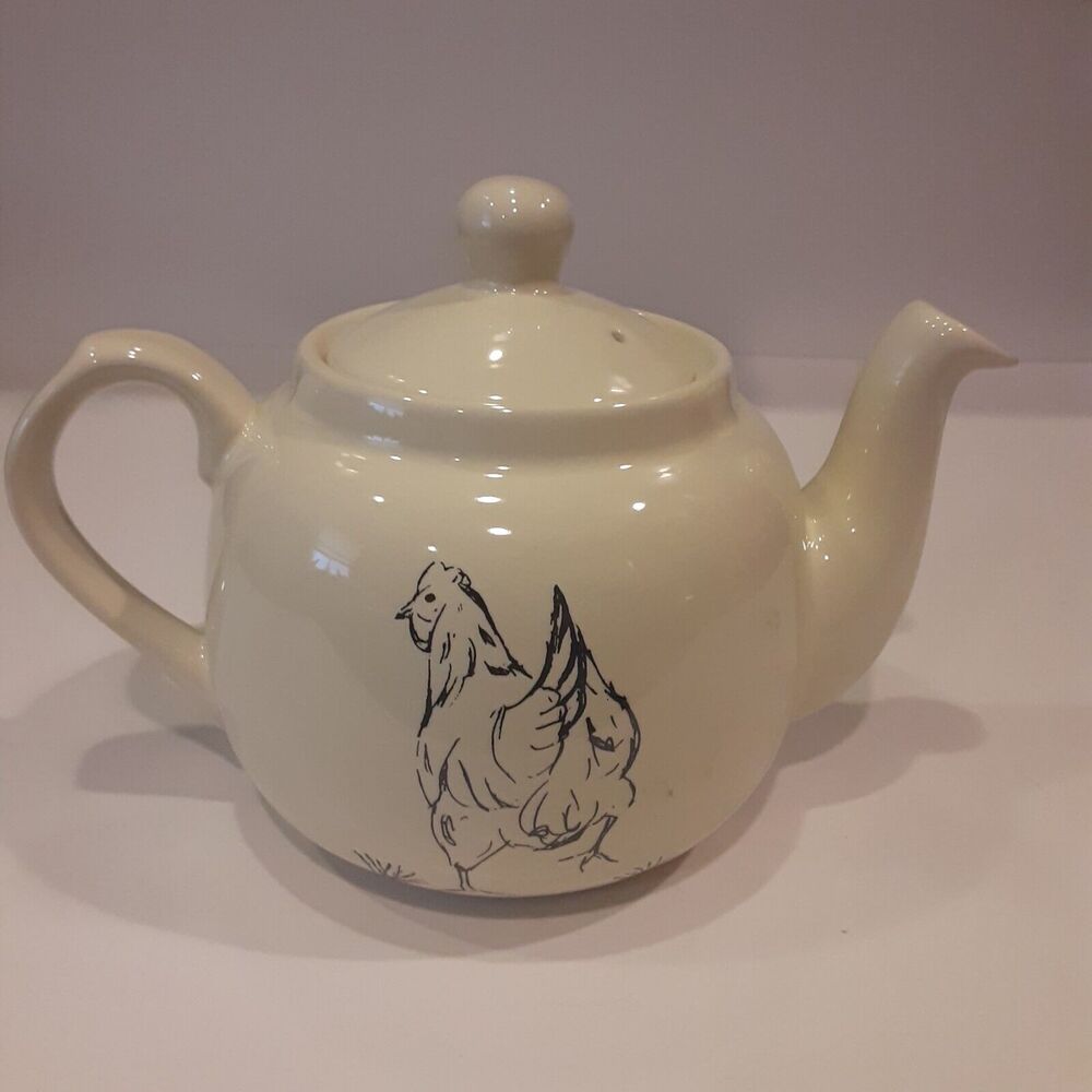 London Pottery Farmhouse Hen Teapot Cottage Farmhouse French Country